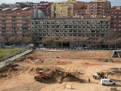 Urbanitzacion del parque de Antoni Santiburcio en Sant Andreu.  