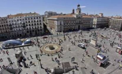 Vista de la madrileña Puerta del Sol. EFE/Archivo