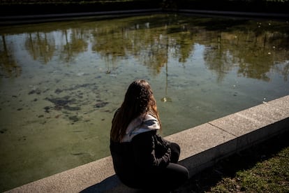 Isabel (nombre ficticio), en Madrid el pasado miércoles.