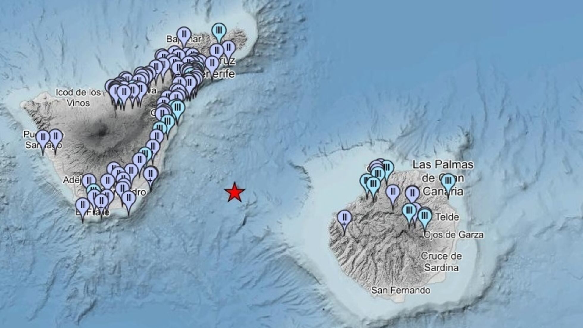 Un terremoto de magnitud 4,1 entre Tenerife y Gran Canaria se deja sentir por la población de las islas | España | EL PAÍS