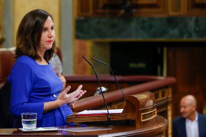Ione Belarra interviene durante el pleno celebrado este miércoles en el Congreso de los Diputados.