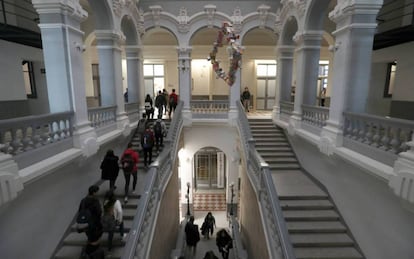 Interior de un instituto de Zamora. 