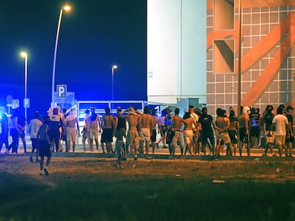 Cuarto día de disturbios en Torre Pacheco (Murcia), esta madrugada.