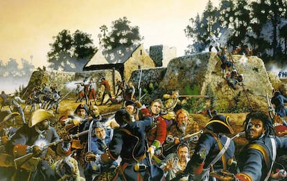 Recreación de la Batalla de Fuerte Mosé.