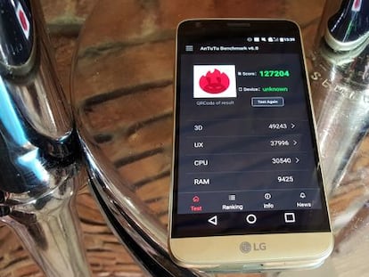 El LG G5 muestra sus credenciales en la prueba AnTuTu