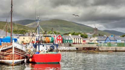 El puerto pesquero de Dingle, localidad en el condado de Kerry (suroeste de Irlanda).