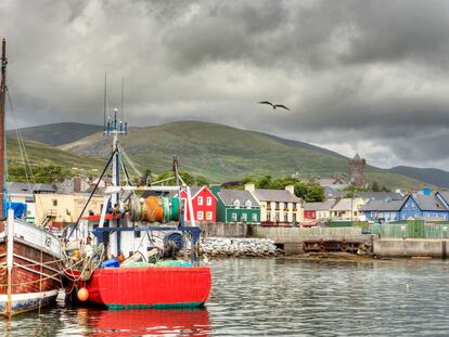 El puerto pesquero de Dingle, localidad en el condado de Kerry (suroeste de Irlanda).