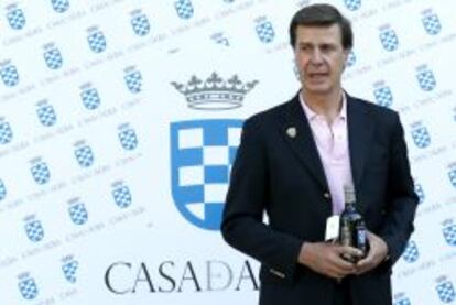 Cayetano Martínez de Irujo, durante la presentación de la marca Casa de Alba.