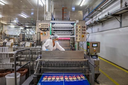 La fabrica de helados de la marca Menorquina en Santa Perpetua de Mogoda, Barcelona