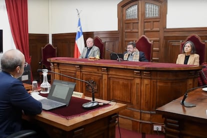 Sesión de la Segunda Sala del tribunal de alzada.