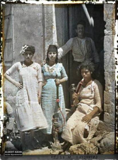 Varias mujeres, en Jaffa en 1918.