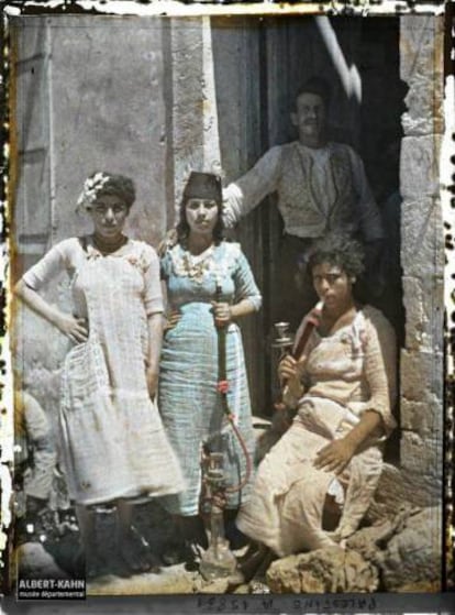 Varias mujeres, en Jaffa en 1918.