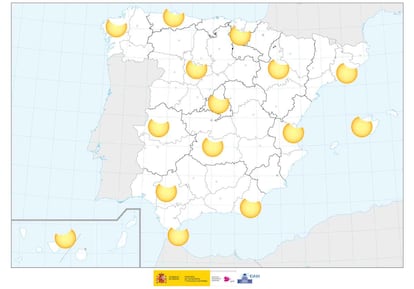Provincias de España donde ver el eclipse de Sol del 29 marzo