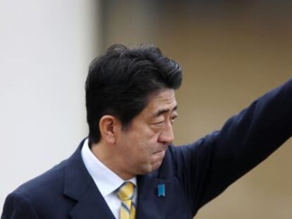 El ex primer ministro y actual candidato del Partido Liberal Democr&aacute;tico,  Shinzo Abe.  