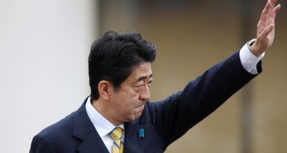 El ex primer ministro y actual candidato del Partido Liberal Democrático, Shinzo Abe.