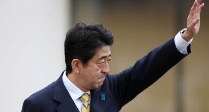 El ex primer ministro y actual candidato del Partido Liberal Democr&aacute;tico,  Shinzo Abe.  