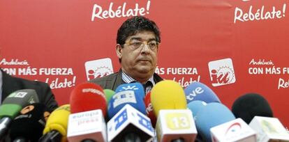 Diego Valderas, tras conocer el resultado del referéndum.