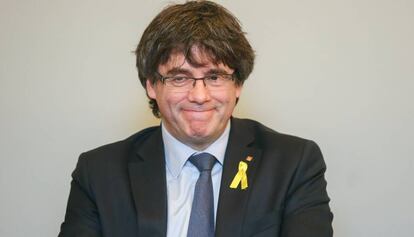 Carles Puigdemont, aquest dimecres a Brussel&middot;les.