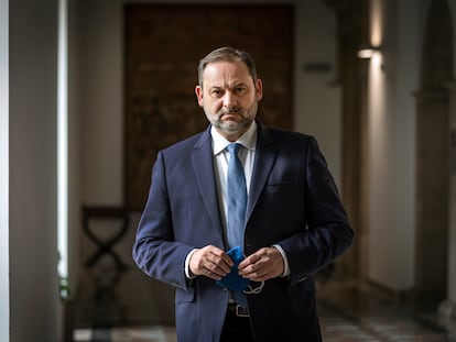 El ministro José Luis Ábalos, durante la entrevista.