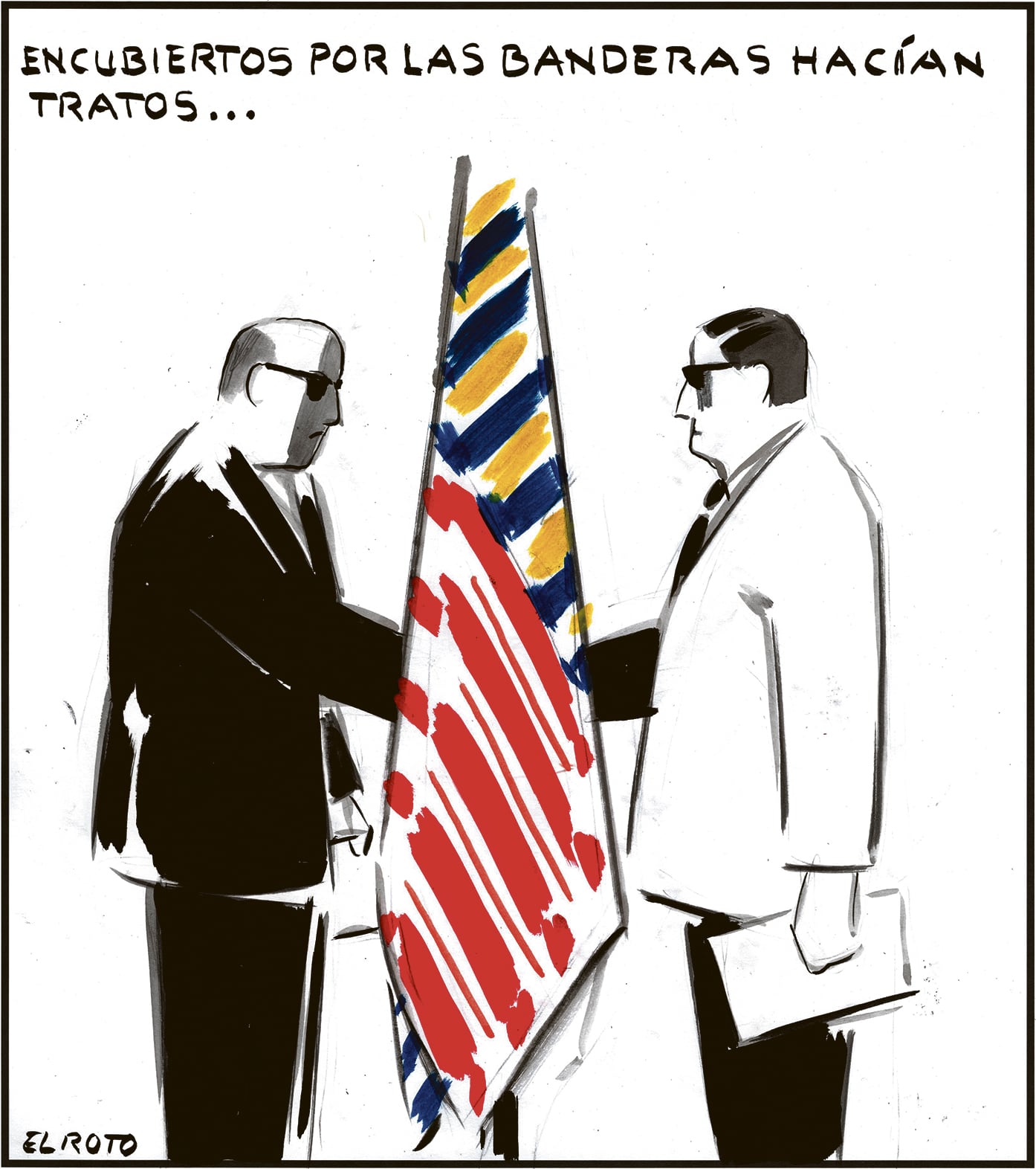 El Roto: las banderas lo tapan todo