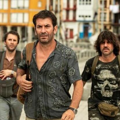 Desde la izquierda, Julián López, Arturo Valls y Ernesto Sevilla, en 'Descarrilados'.