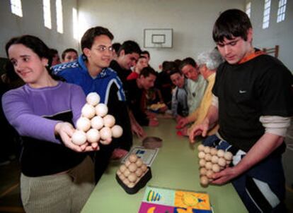 Alumnos del Instituto Averroes de Córdoba, durante la última fiesta matemática.