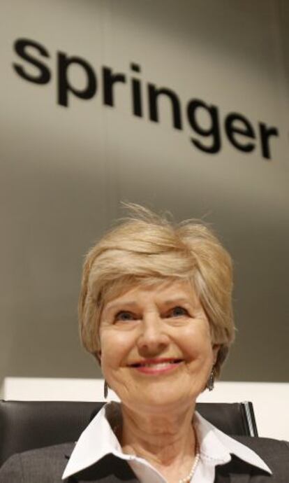 Friede Springer en Berlín el pasado mes de abril.
