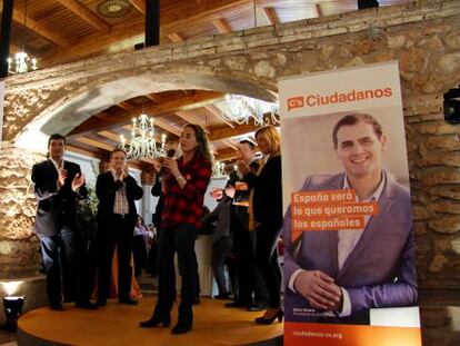 Carolina Punset, durante el acto de presentaci&oacute;n de candidatos en B&eacute;tera.