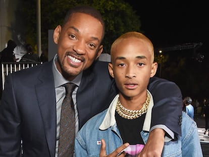 Will Smith e seu filho Jaden na estreia de ‘Bright’, em Los Angeles