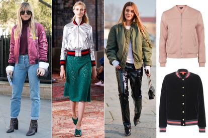 En primavera la bomber es la estrella

Ya os lo advertimos: ésta es la chaqueta de la temporada. El street style y colecciones como la de Gucci (segunda imagen), Alexander Wang o Saint Laurent lo dejaron claro. En forma de silueta, las propuestas de Topshop y Tommy Hilfiger.

 

 