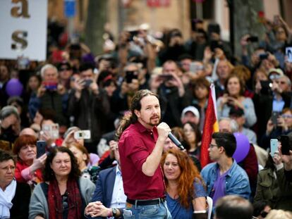 Pablo Iglesias, líder de Unidas Podemos, en Palma.