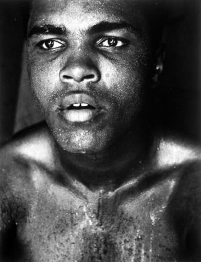 'Muhammad Ali (face sweating)', 1970.