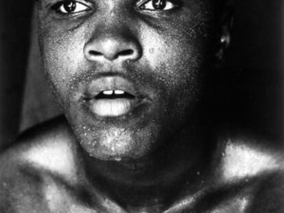 'Muhammad Ali (face sweating)', 1970.