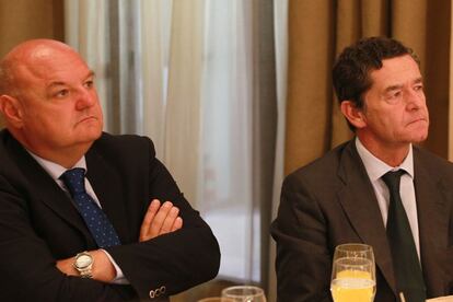 José María Mendez, director geeral de la Ceca y Mario Armero, vicepresidente ejecutivo de anfac, en el Foro Cinco Días.