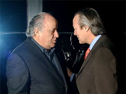 Josep Piqué y  Amancio Ortega,