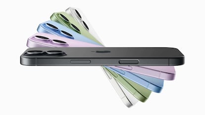 Lateral del teléfono iPhone 17