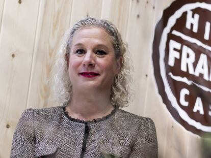 Ana Roš, durante la presentación de su restaurante efímero en Madrid.