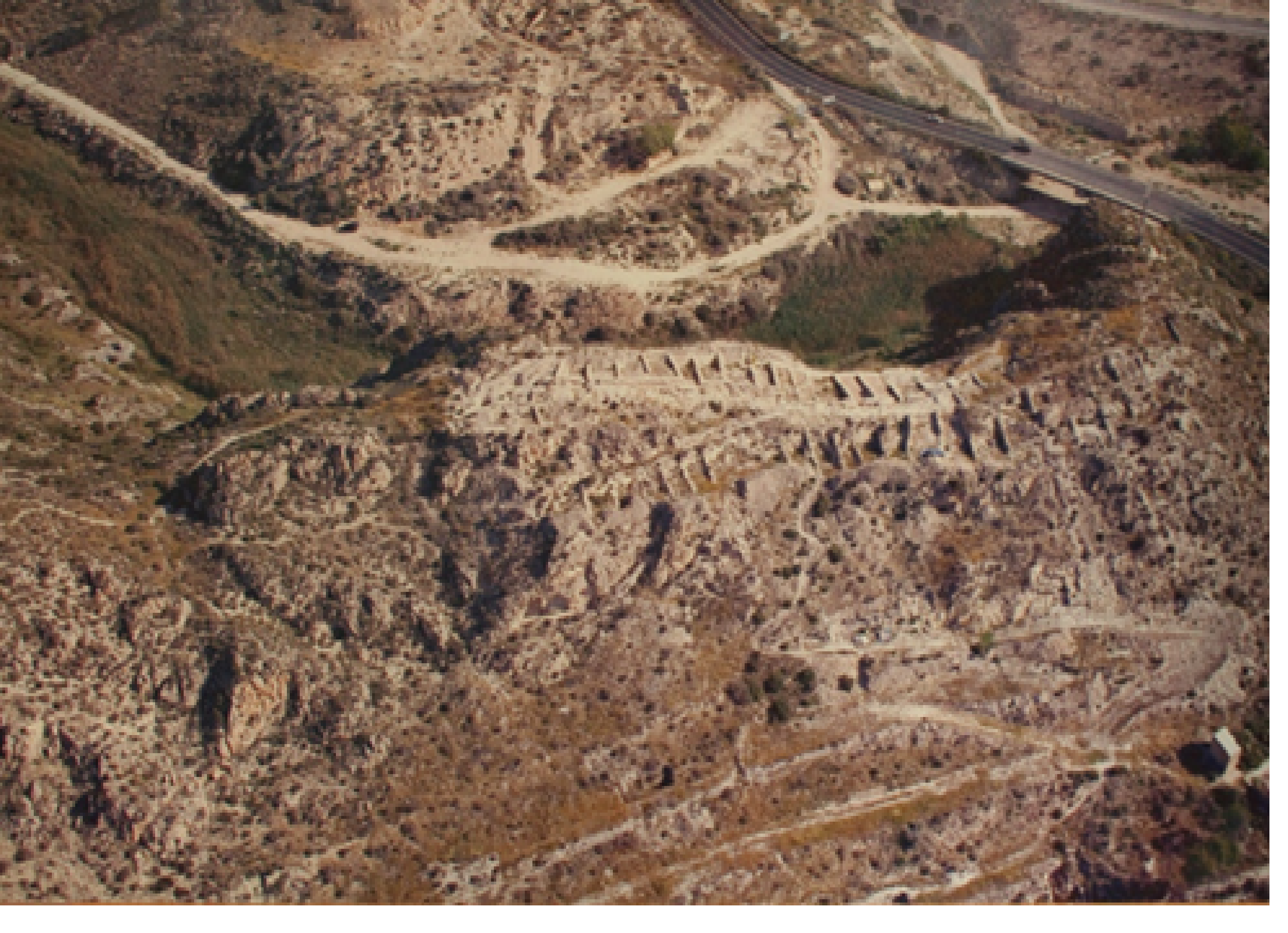 Vista aérea del yacimiento de Monastil, en Elda.