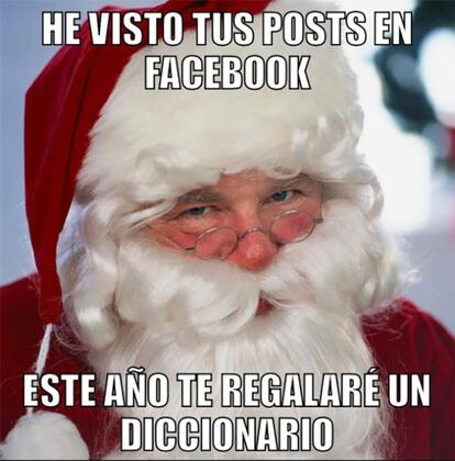 ¿Tienes alguien a quien no le vendrían mal unas clases de ortografía? Seguro que este meme os va a dar para reír durante un buen rato en Navidad.