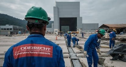 Canteiro de obra no Rio de Janeiro, em foto de abril de 2017. 