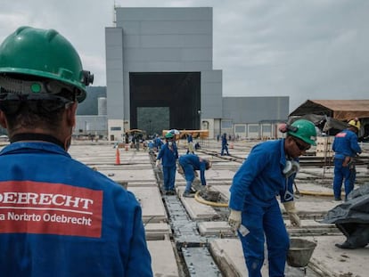 Canteiro de obra no Rio de Janeiro, em foto de abril de 2017. 