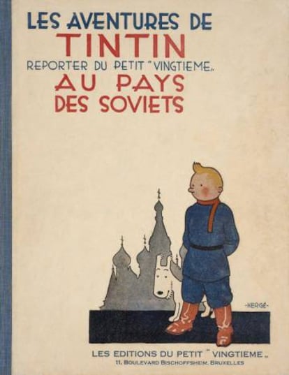 Portada de la primera publicació protagonitzada per Tintín el 1929.