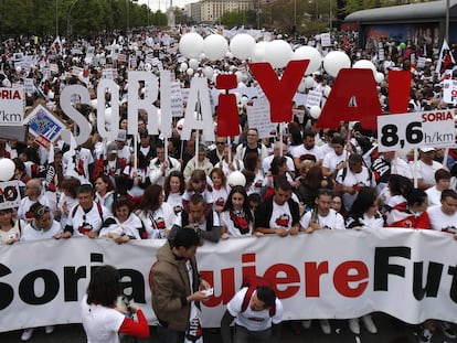 La manifestación ‘la España vaciada’, en imágenes