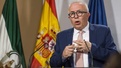 José Sánchez Maldonado, tras el Consejo de Gobierno del pasado día 9.