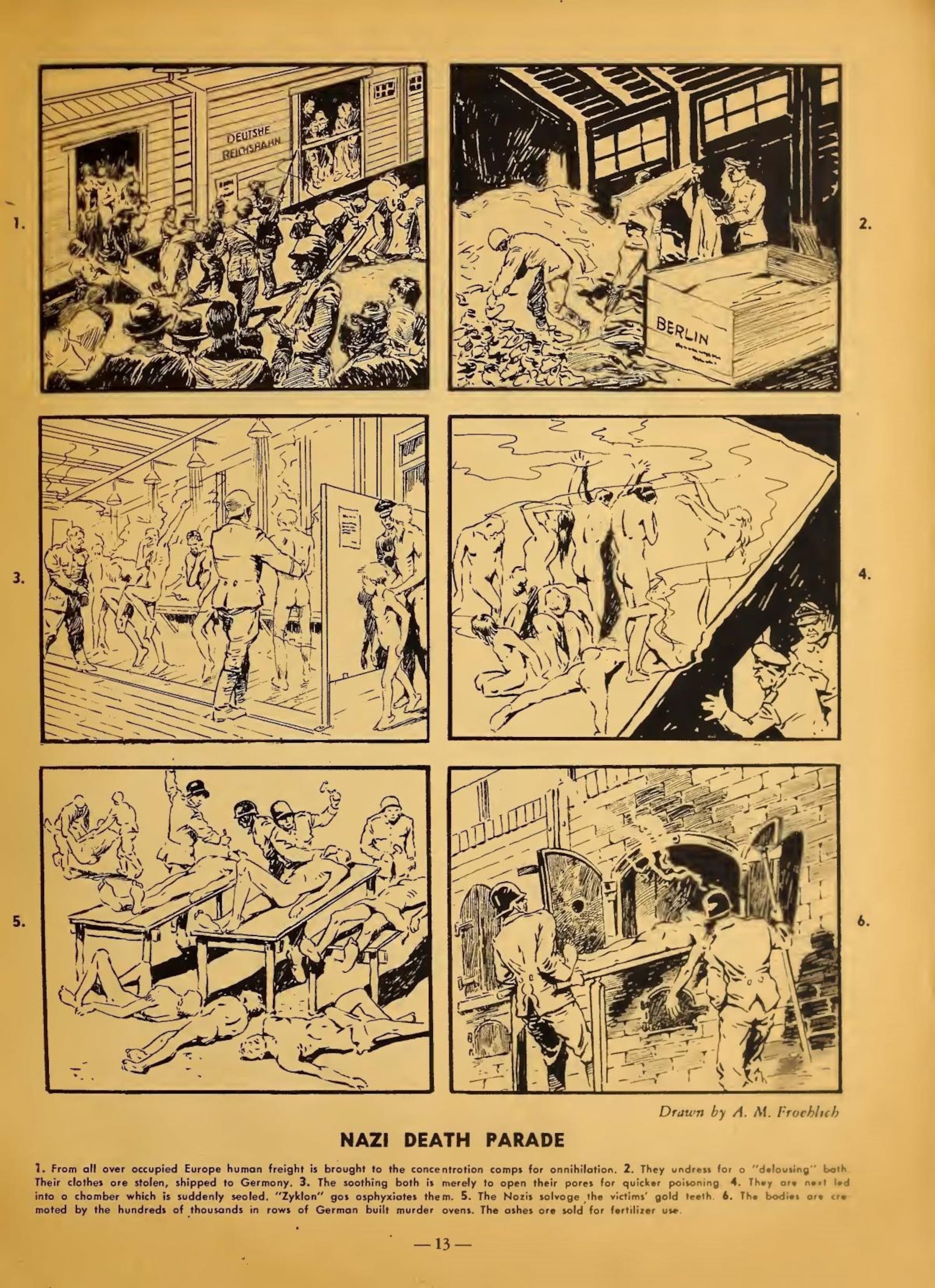 Un cómic reflejó por primera vez las cámaras de gas nazis y el Holocausto  en 1945 | Cultura | EL PAÍS, image size:1960x2698