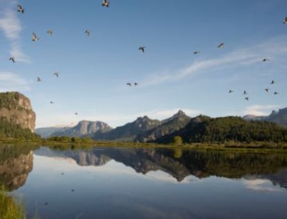 Estância A Primavera, propriedade de Ted Turner em Vila Traful, nas proximidades da cidade de San Carlos de Bariloche.