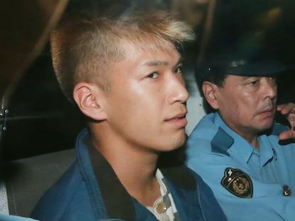 Satoshi Uematsu, tras ser detenido por asesinar a 19 discapacitados en una residencia en Japón en 2016.