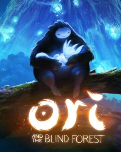 Detalle del póster de 'Ori and the blind forest', inspirado en las películas de animación de Hayao Miyazaki.