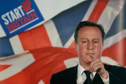 El primer ministro británico, David Cameron, durante un discurso el pasado 19 de enero.