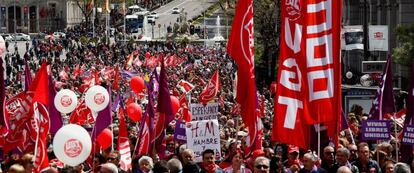 Manifestaci&oacute;n del Primero de Mayo de 2018 en Madrid.